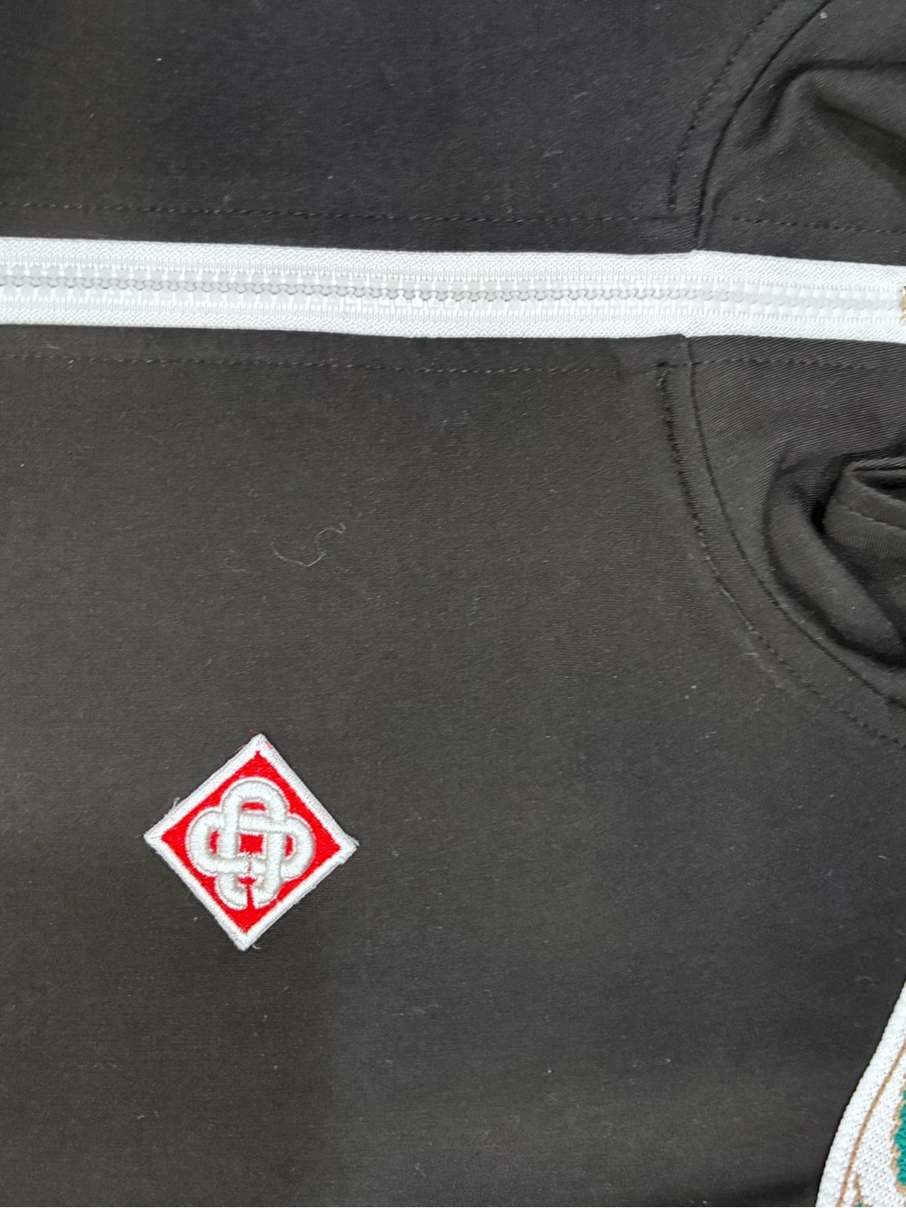 Casa Blanca tracksuit top and bottom Black and green with red - Picture 13 of 15